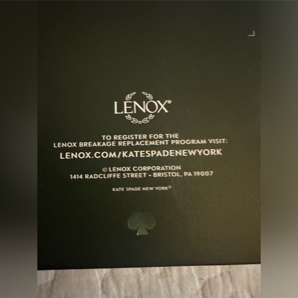 Kate Spade New York Lenox Spade Street Jewelry dish new in original box white - Picture 9 of 11